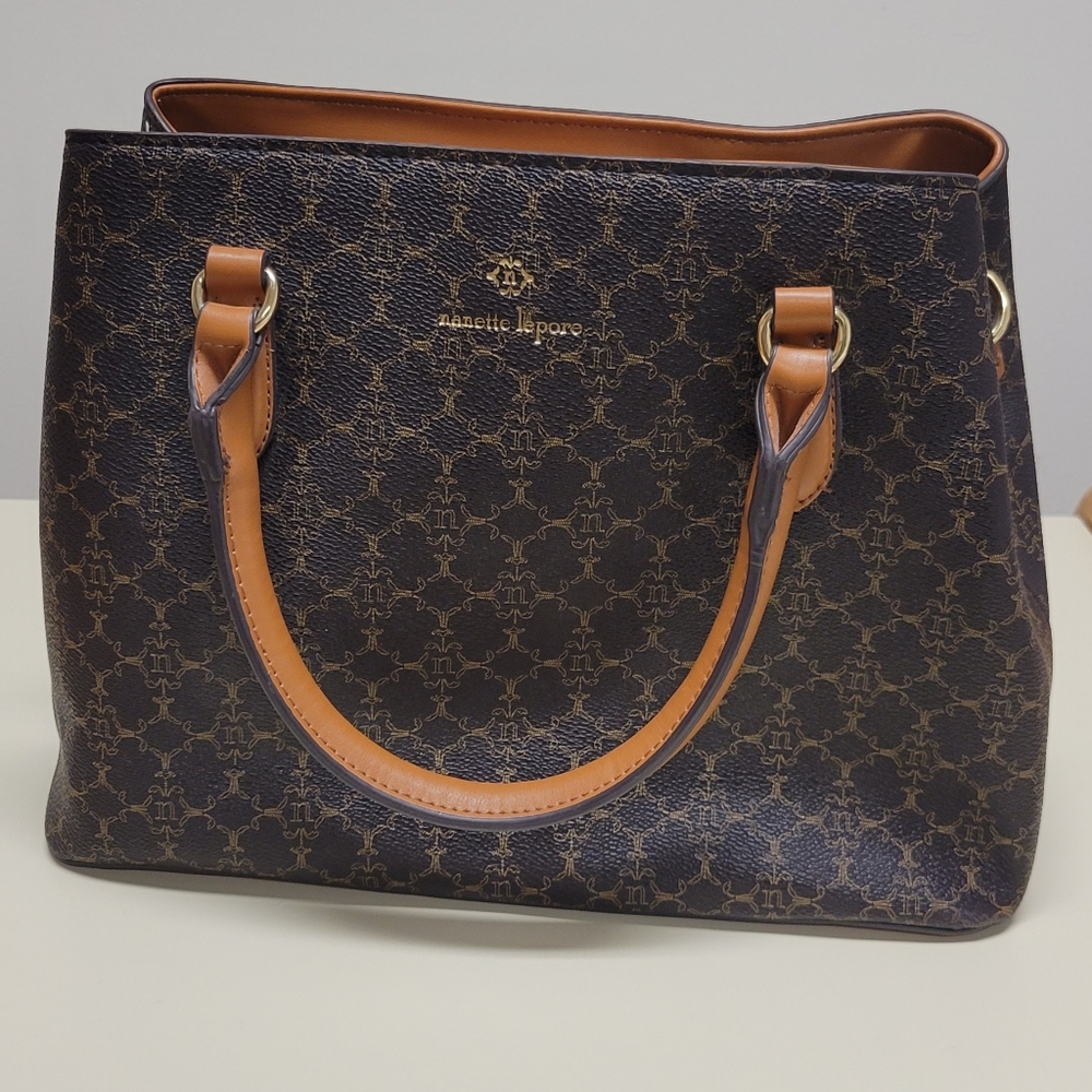 Nanette Lepore Top Handle Logo Satchel